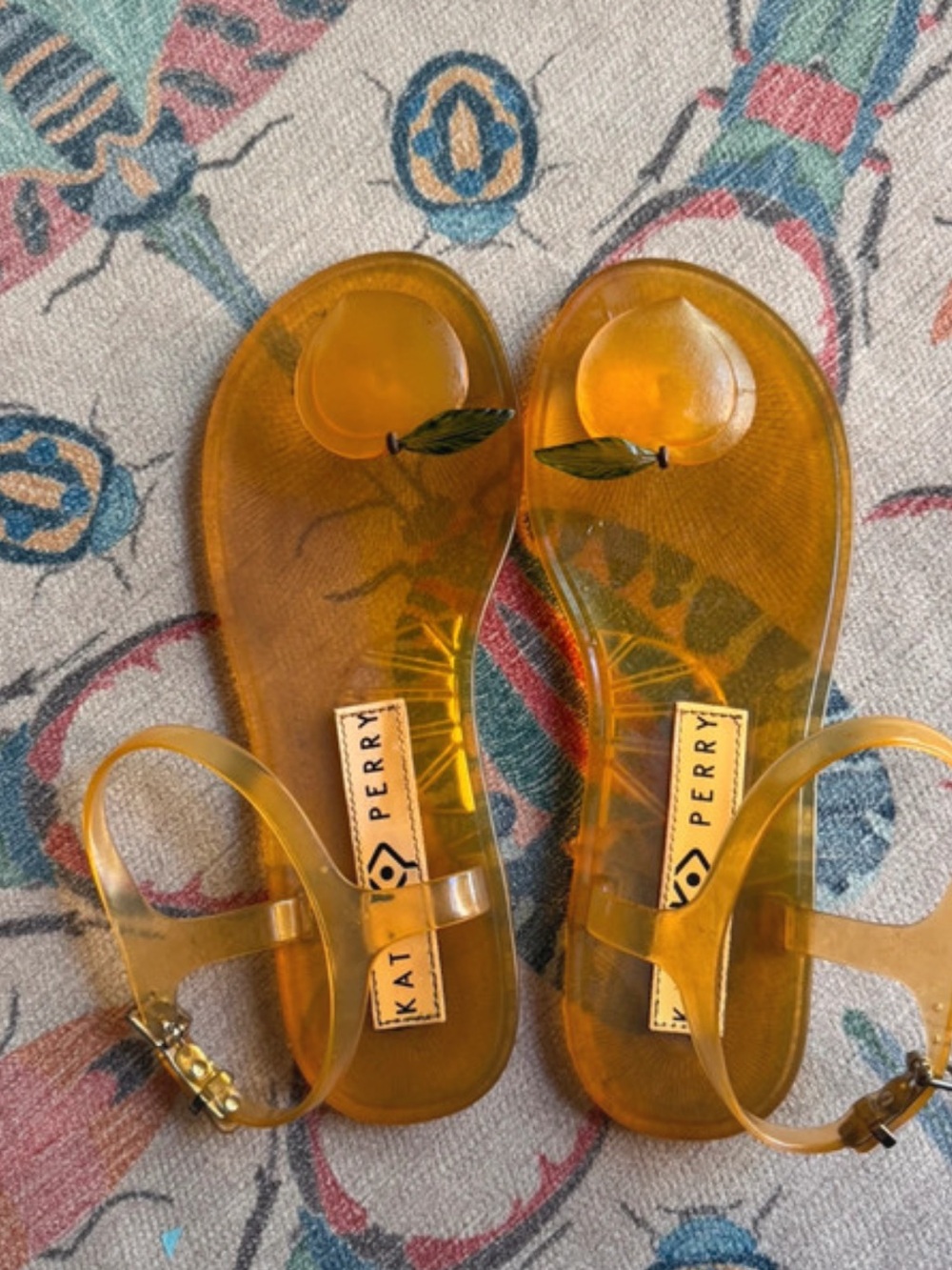 Katy Perry Collections Amber Jelly Sandals - Women's Transparent Peach Sandals🍑